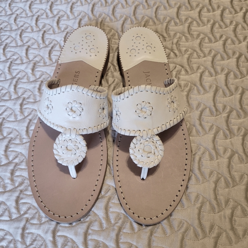 Jack Rogers white sandals size 11